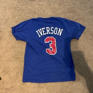Mitchell and ness nba 76ers Allen iverson t shirt size medium